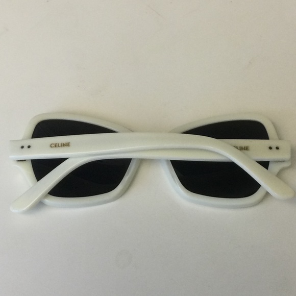 CELINE CL40075I 56mm SUNGLASSES WHITE WITH MIRRORED LENSES
NWOT main image 4